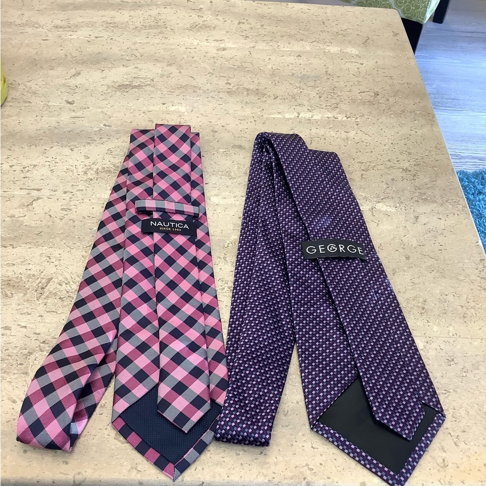 Nautica & George silk necktie bundle